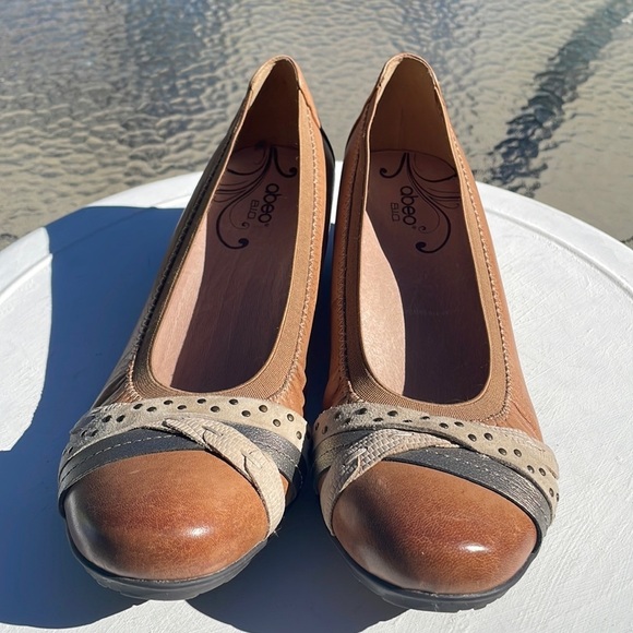 ABEO B.I.O. SYSTEM Women's Nellie Neutral Stone Leather Ortho Support Size 8 - Picture 4 of 10